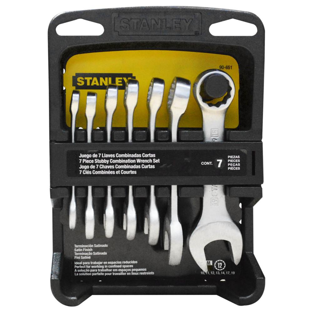 LLAVE MIXTA 7 PCS STANLEY MM (90-651) (10-19MM)