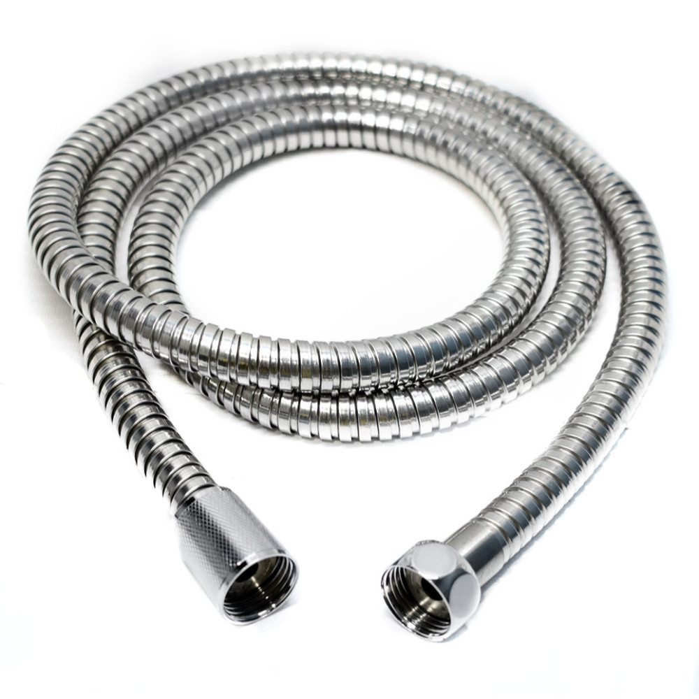 MANGUERA CROMADA FLEXIBLE PARA DUCHA TELEFONO 1.5MT (HT1220)