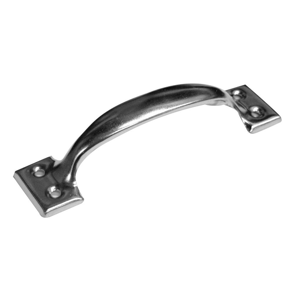 MANIJA PUERTA GATO LAMINA 4" CROM