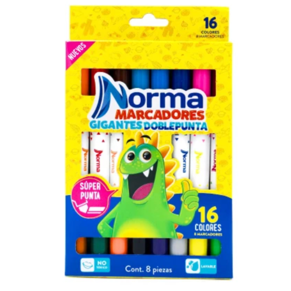 PLUMON JUMBO DOBLE PUNTA GIGANTE X8 NORMA