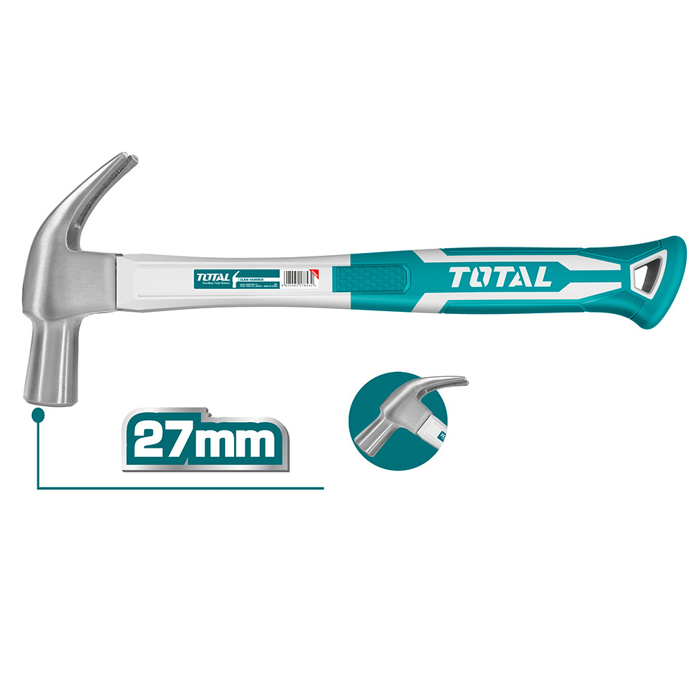 MARTILLO 27MM MANGO FIBRA VIDRIO TOTAL (THT73227)