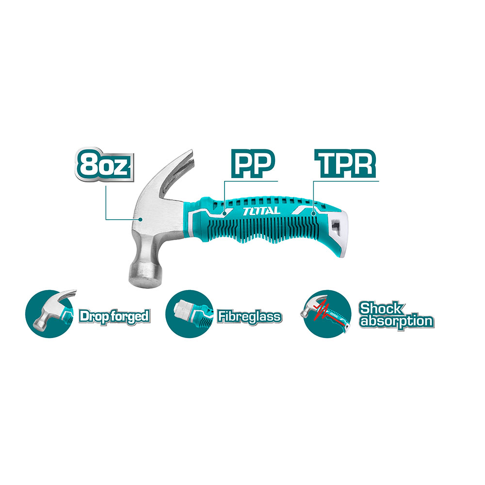 MARTILLO SEÐORITERO 8 OZ FIBRA DE VIDRIO TOTAL (THTM7386D)