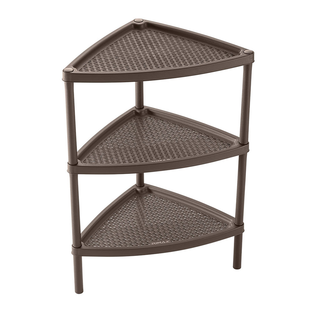 MESA MULTIUSOS TRIANGULAR 3 NIVELES MOCCA RIMAX (12262)