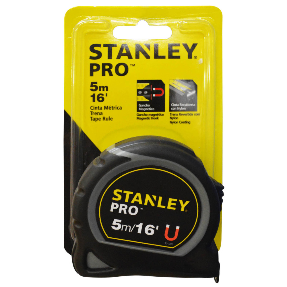METRO X5MTS DOBLE FAZ STANLEY CAUCHO IMAN PRO (30-085)