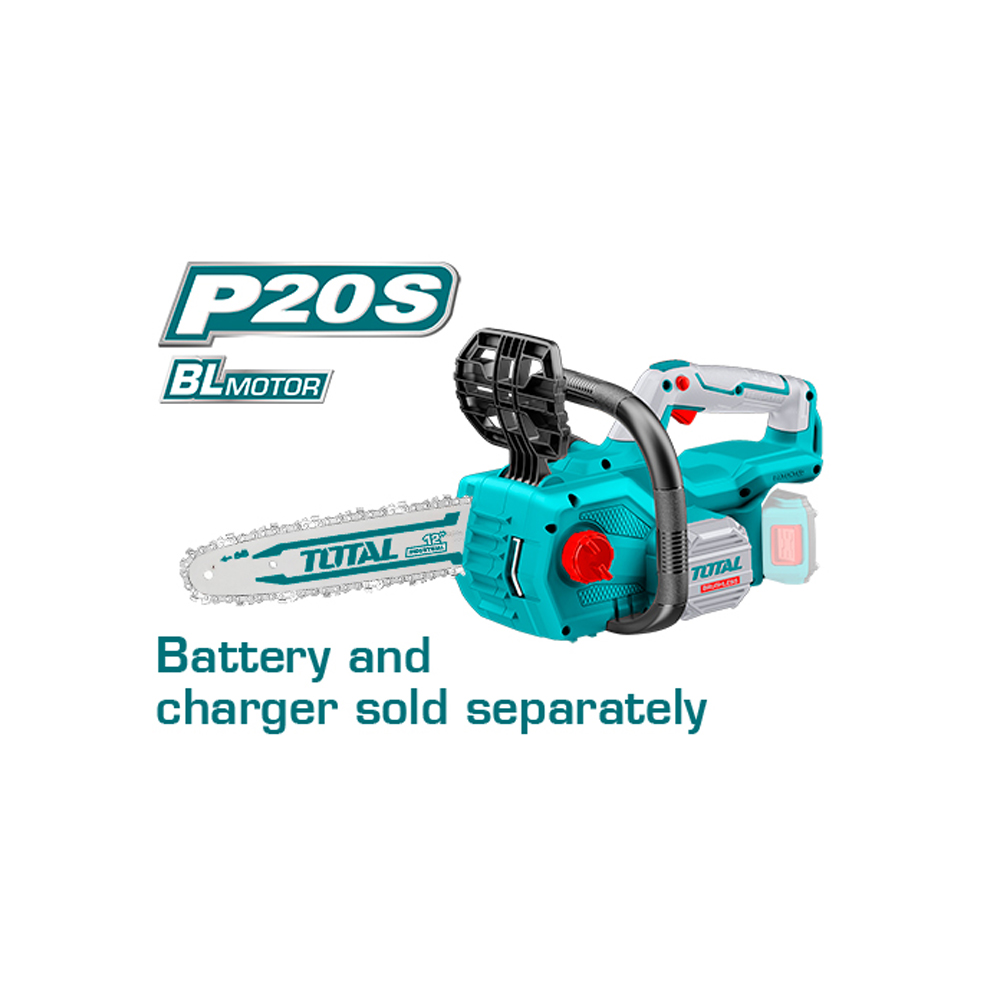 MOTOSIERRA INALAMBRICA 12" 20V INDUSTRIAL BATERIA Y CARGADO NO INCLUIDO TOTAL (TGSLI20128)