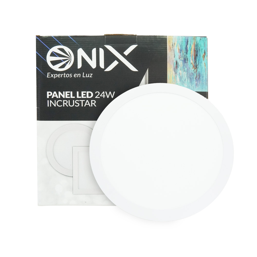 PANEL LED 24W REDONDO INCRUSTAR LUZ DIA 6500K (05212)