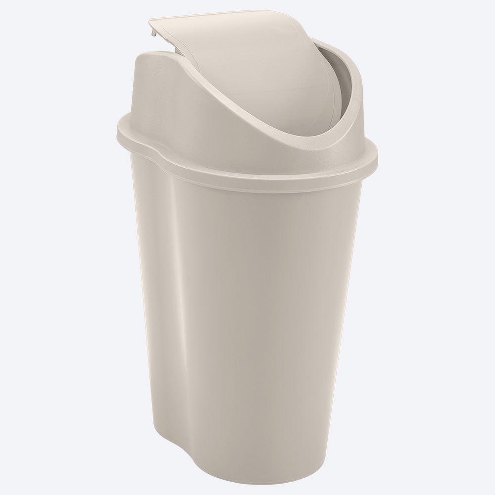PAPELERA STYLE TV 10 L TAUPE RIMAX