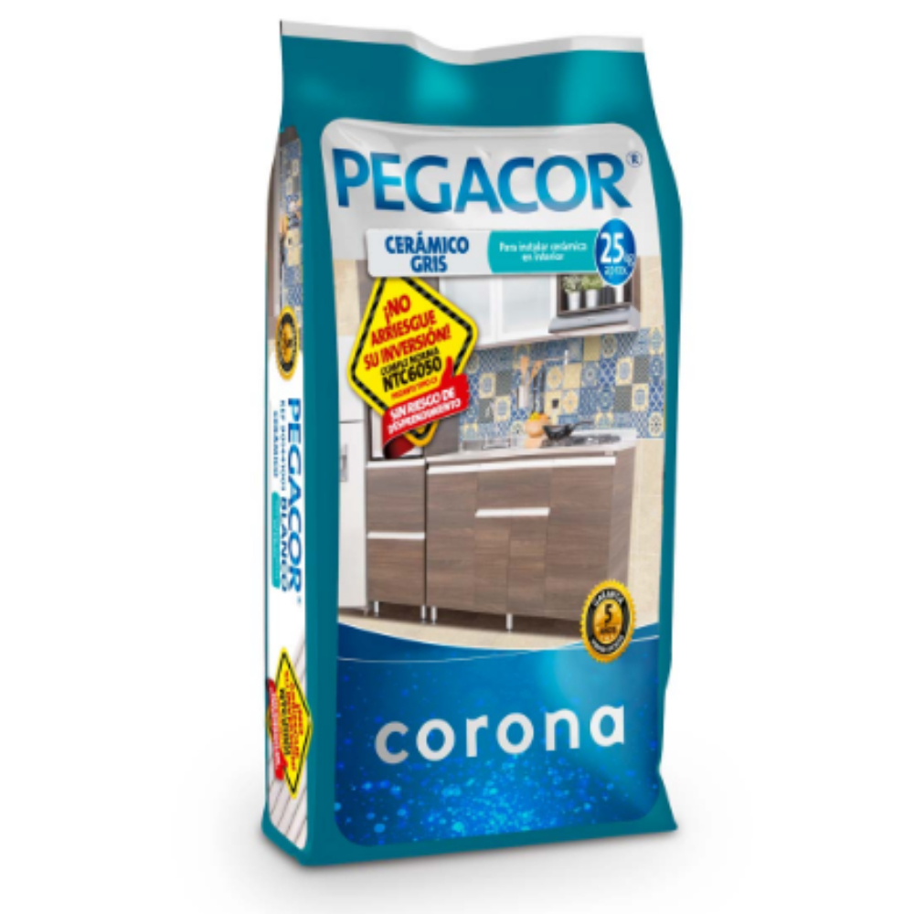 PEGACOR CERAMICO GRIS 25KG (901391501)
