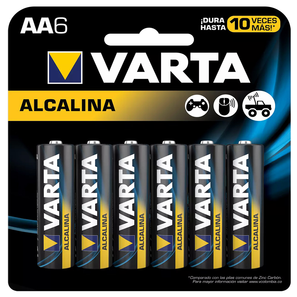 PILA AA ALKALINA X 6 VARTA