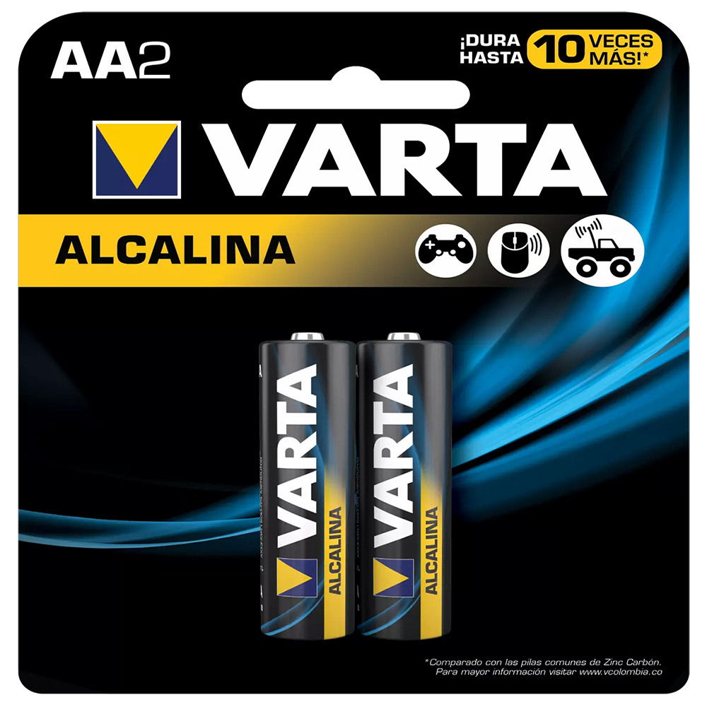 PILA AA ALKALINA X2 VARTA