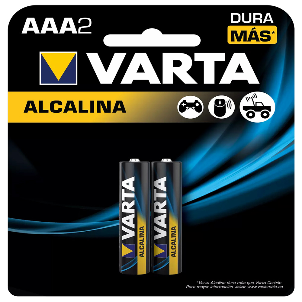 PILA AAA ALKALINA X2 VARTA