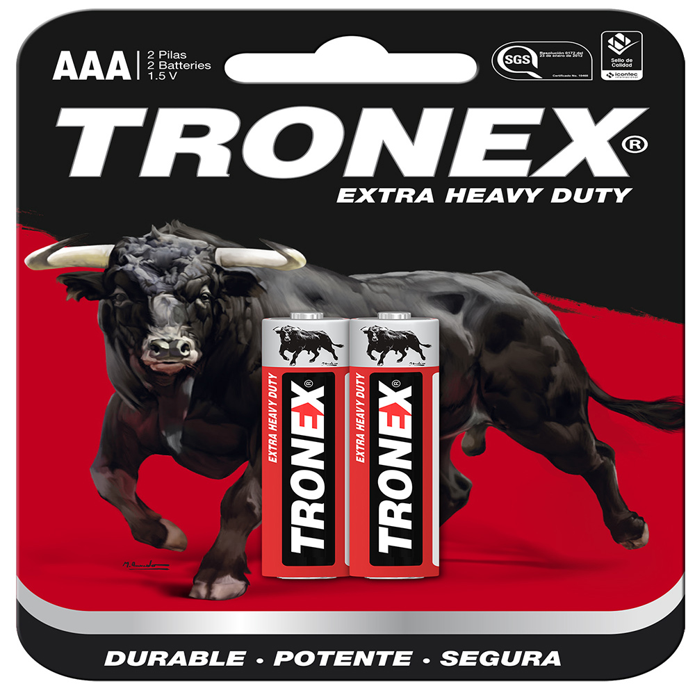 PILA MANGANESO TRONEX EHD AAA BLISTER x2