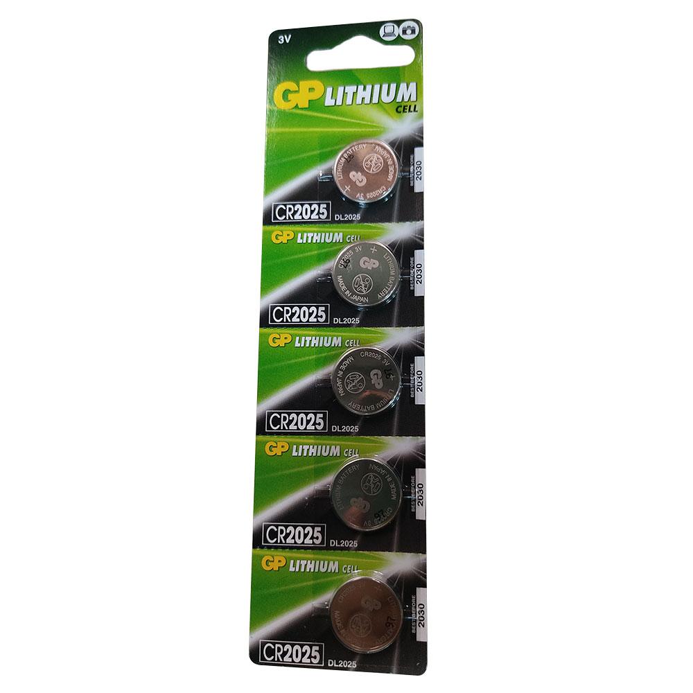 PILA MONEDA GP LITHIUM CELL 3V-160 MAH CR2025 BLISTER X 5 ( PRECIO X UNIDAD)