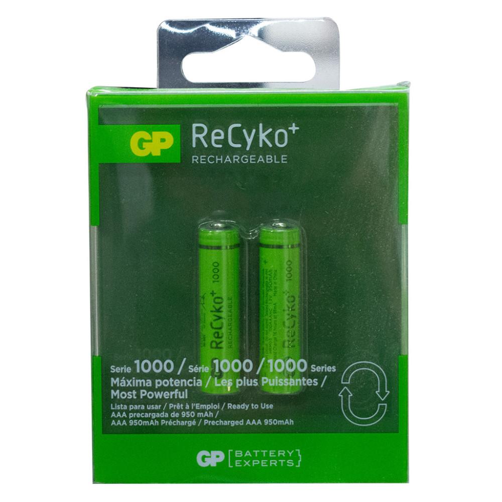 PILA RECARGABLE AAA GP 1,2 V 1000 MAH BLISTER X 2