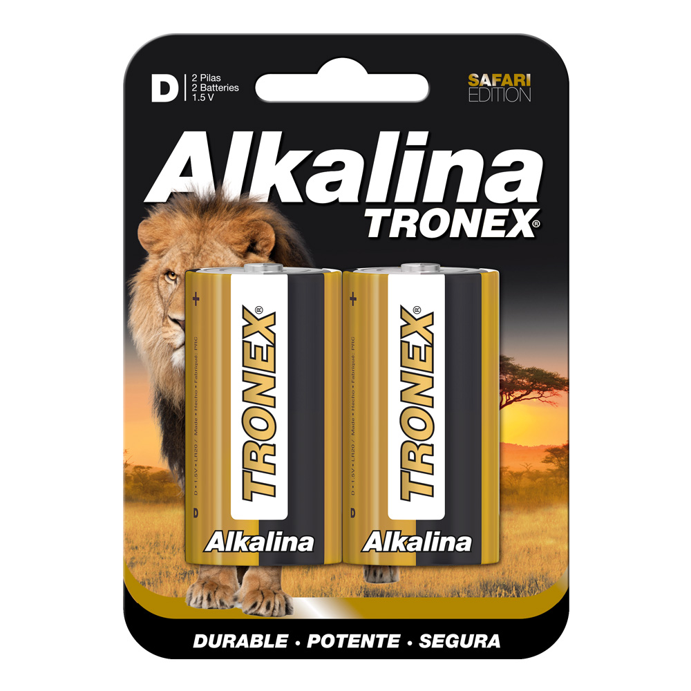 PILA ALCALINA TRONEX D BLISTER X2 (TRDLR20ALB2)