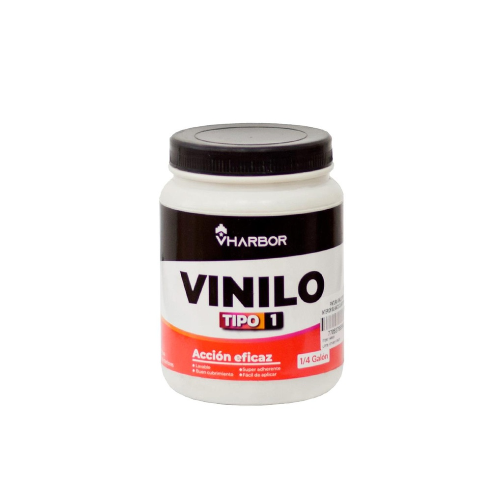 PINTURA VINILO TIPO 1 INTERIOR BLANCO CUARTO (VHARBOR)