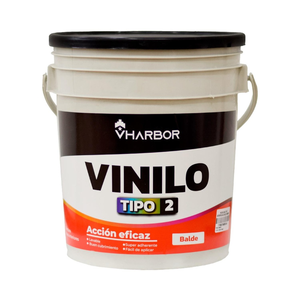 PINTURA VINILO TIPO 2 INTERIOR BLANCO BALDE (VHARBOR)