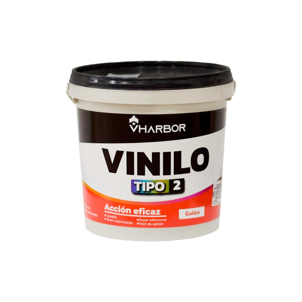 PINTURA VINILO TIPO 2 INTERIOR BLANCO GALON (VHARBOR)