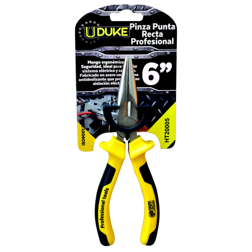 PINZA PROFESIONAL HOYOSTOOLS NARANJA-NEGRO # 6