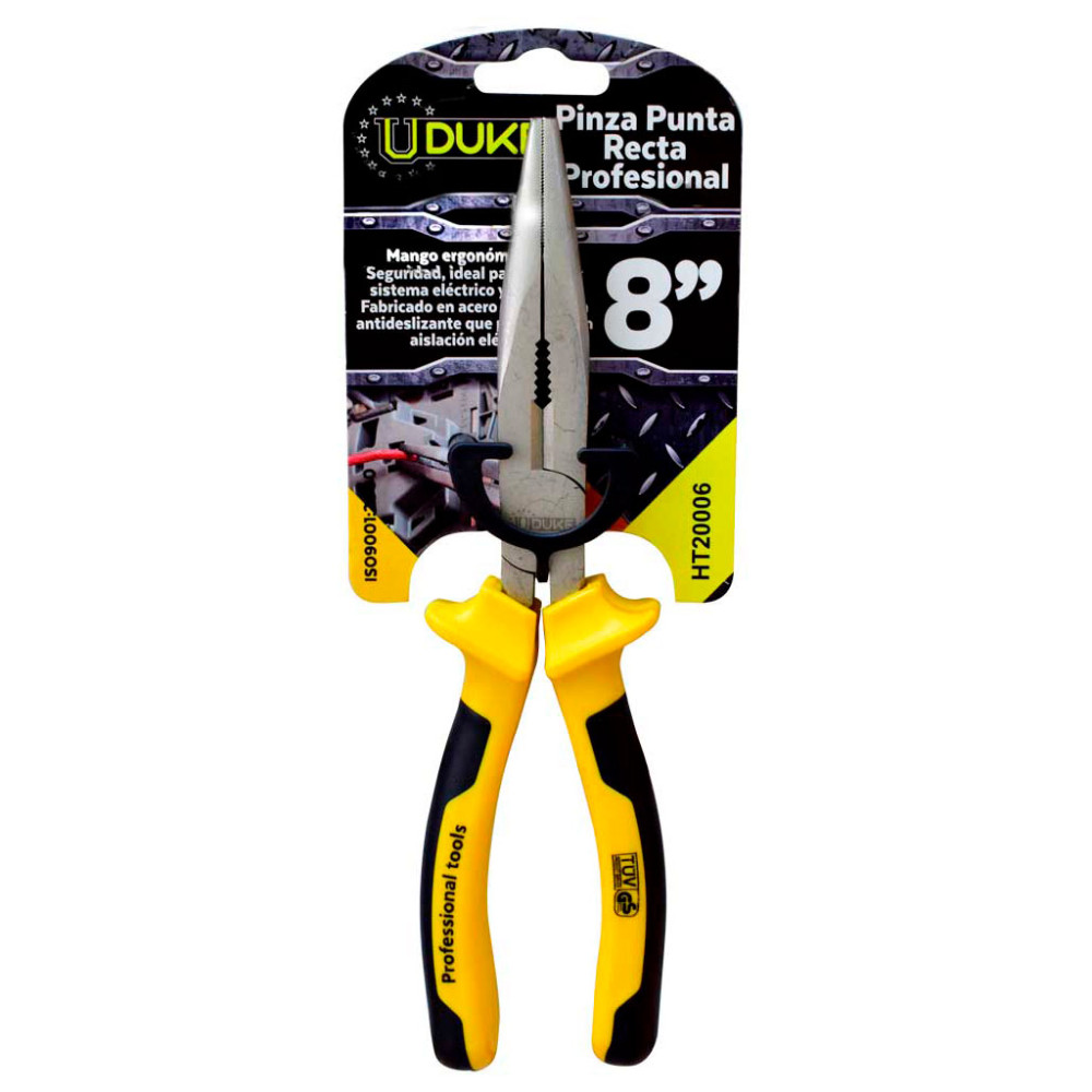 PINZA PROFESIONAL HOYOSTOOLS NARANJA-NEGRO # 8 (HT20006) RT5