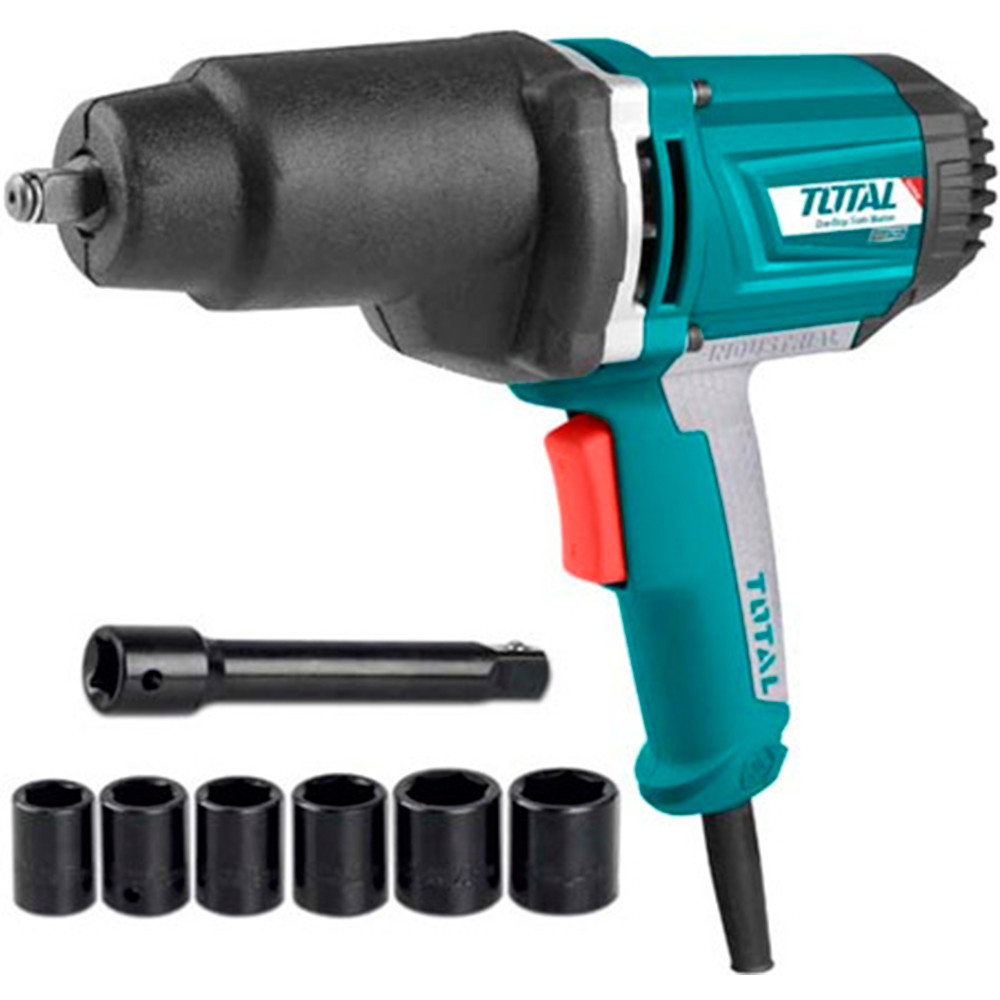 PISTOLA IMPACTO ELECTRICA 1050W 120V INDUSTRIAL CAJA DE ENGRANAJES EN ALUMINIO 550NM TOTAL (UTIW10101)