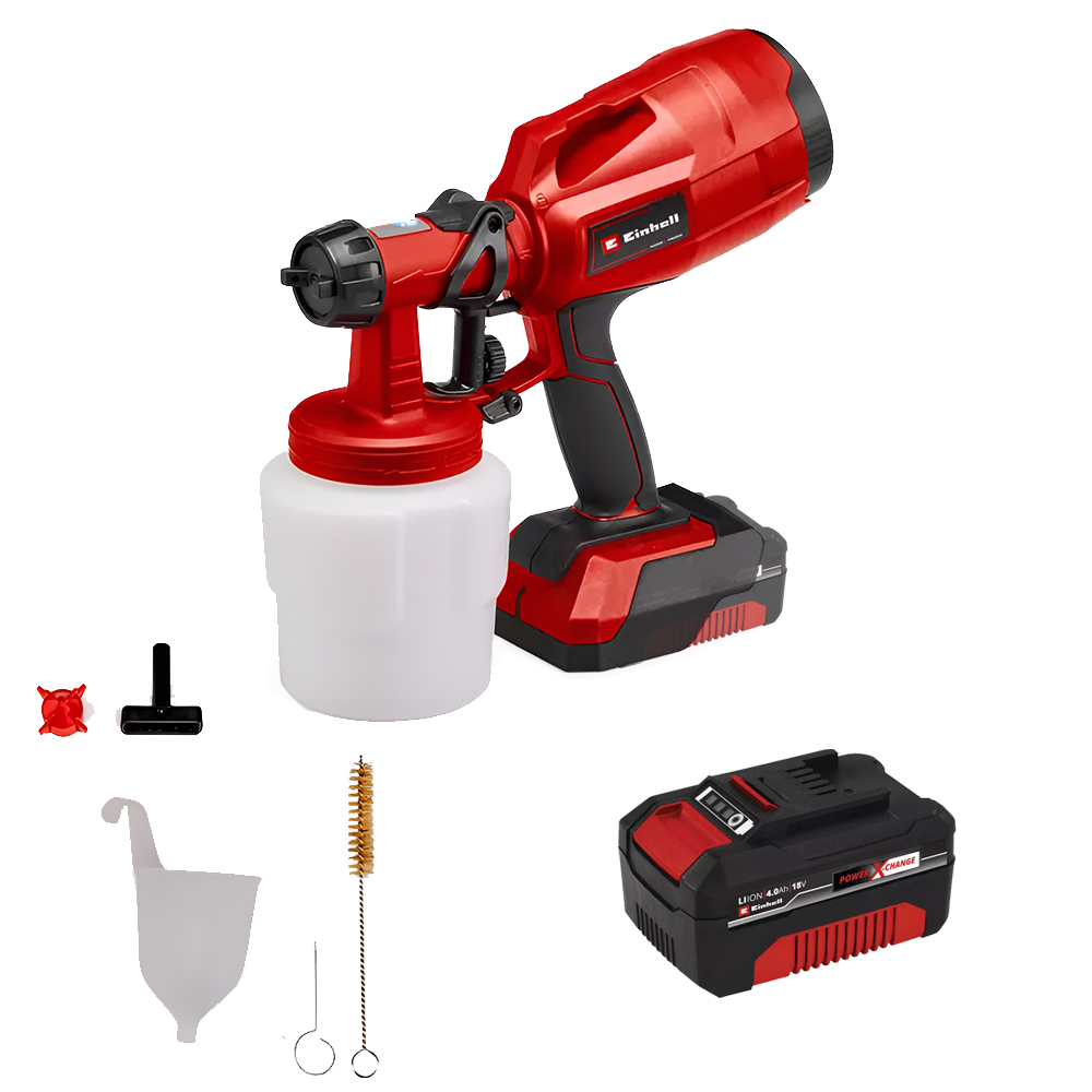 PISTOLA PINTAR INALAMBRICA 800ML 20V INCLUYE BATERIA 4.0AH Y CARGADOR (TC-SY 18/60 LI)(4260025)  (4260025)