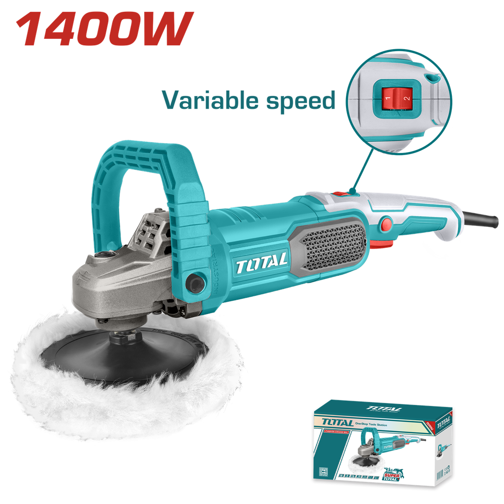 POLICHADORA 1400W INDUSTRIAL INCLUYE 4 ACCESORIOS TOTAL (UTP11418018)