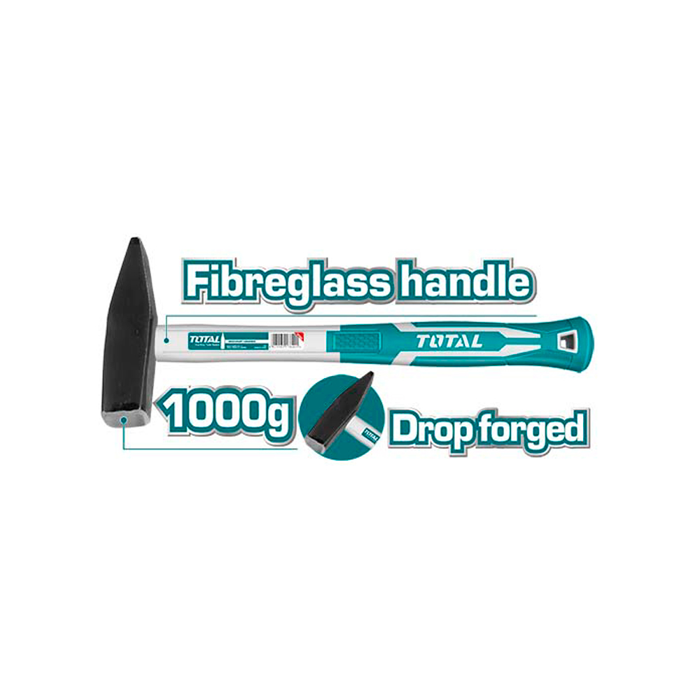 PORRA 1000 GRMS ACERO FORJADO DOBLE USO MANGO FIBRA DE VIDRIO TOTAL (THT7110006)