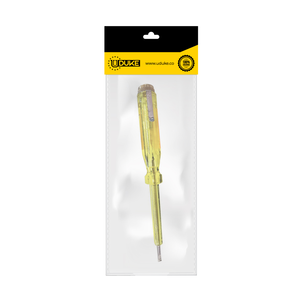 PROBADOR DE CORRIENTE PEQUENO 100-500V PQT X 1 UDUKE