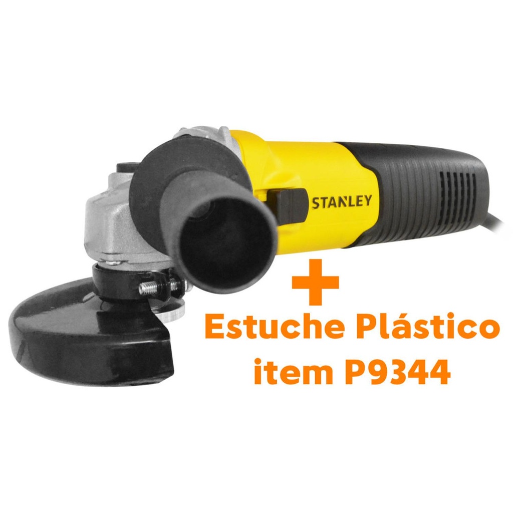 PULIDORA STANLEY 4 1/2 750W (STGS7115KD-B3) EST_PLASTICO + 5 DISCOS DE CORTE (STA8063)