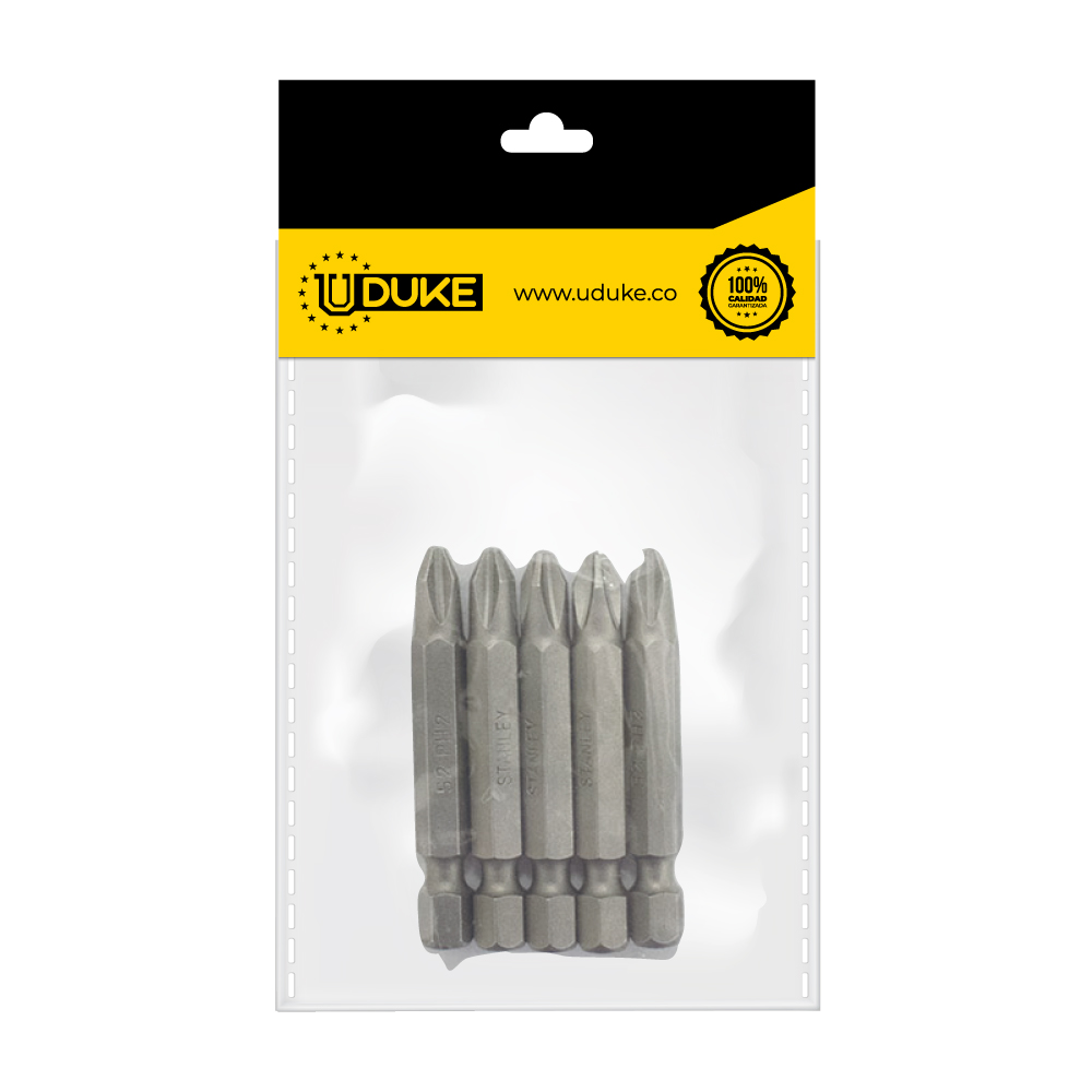 PUNTAS TALADRO ESTRIA INDIVIDUAL # 2 X 2" C/V (68-076) PQT X 5 UDUKE
