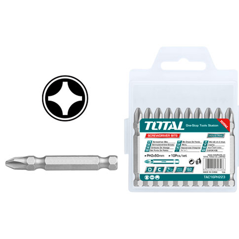 PUNTAS TALADRO INDUSTRIAL TOTAL X UNIDAD (223)