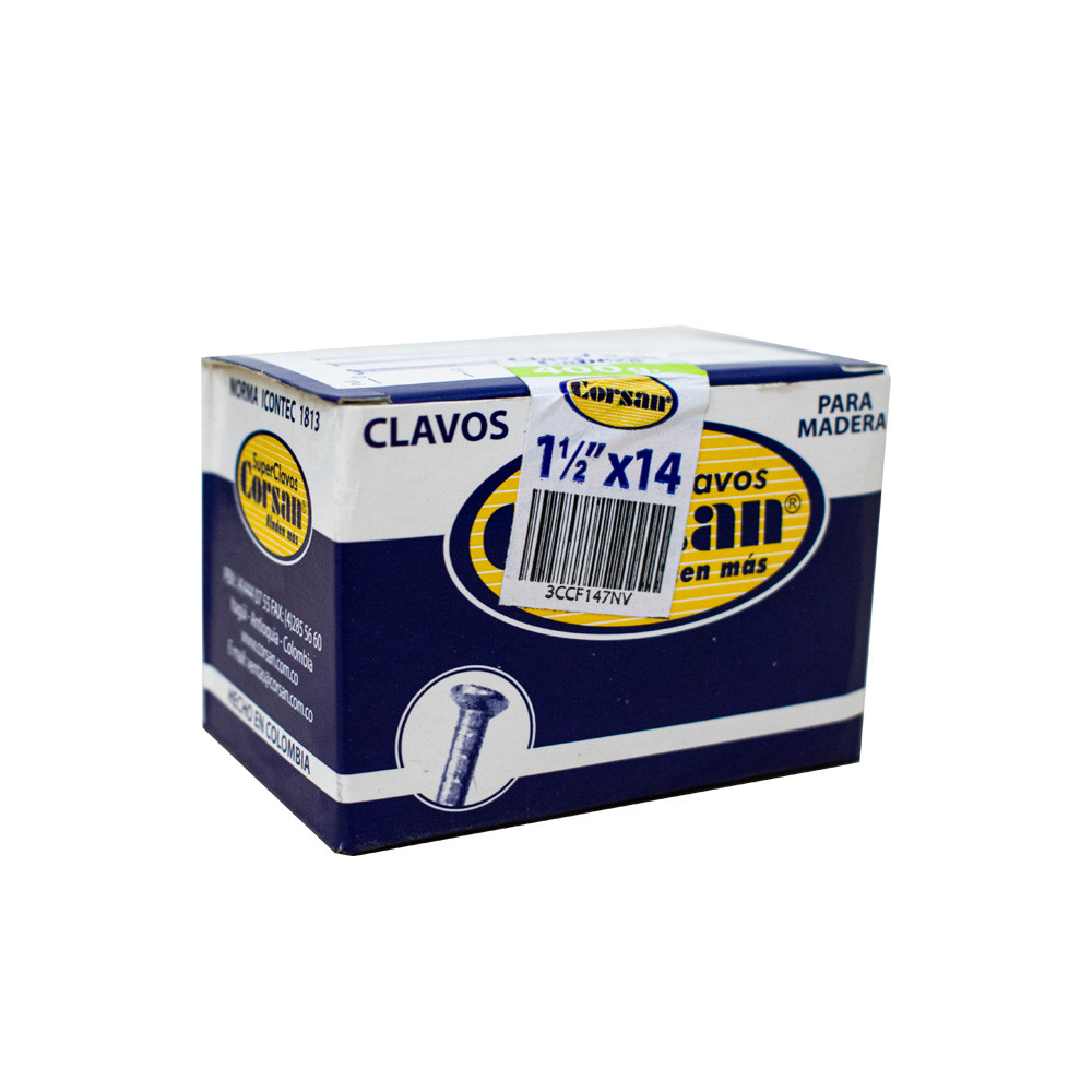 PUNTILLA COMUN CON CABEZA 1 1/2 CORSAN (400GR)