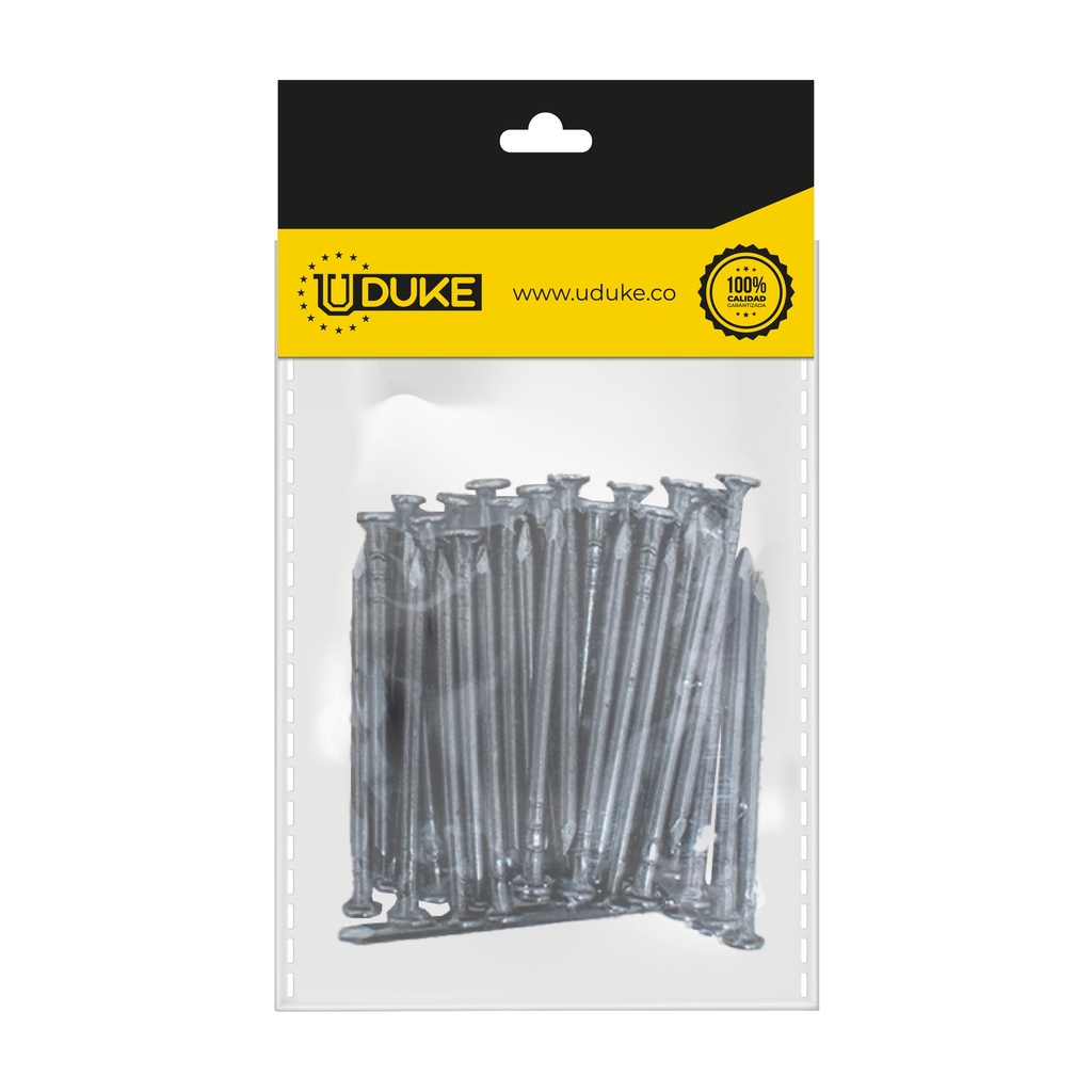 PUNTILLA COMUN CON CABEZA 1 1/2" PQT X 50 UDUKE