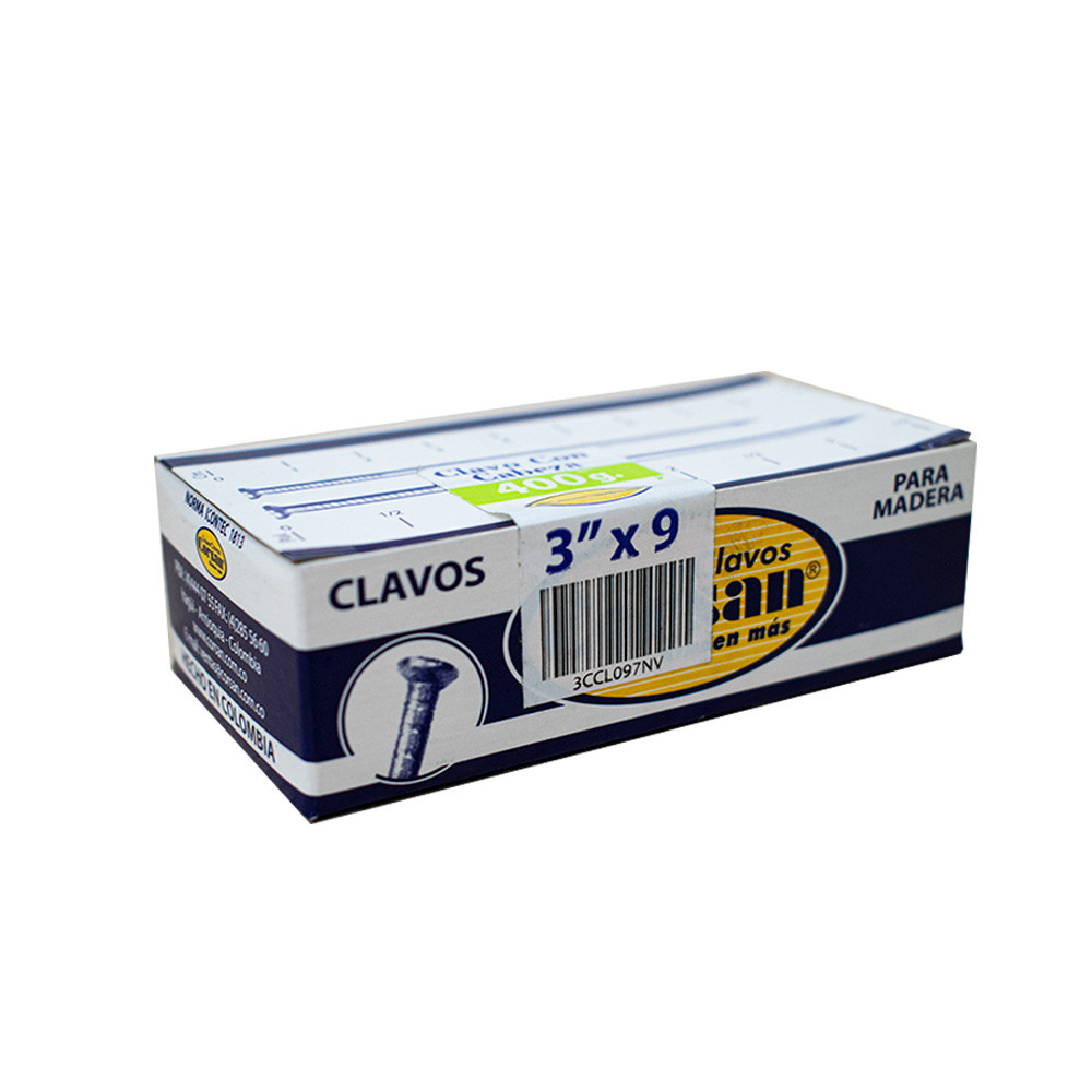 PUNTILLA COMUN CON CABEZA 3 (400 GR)