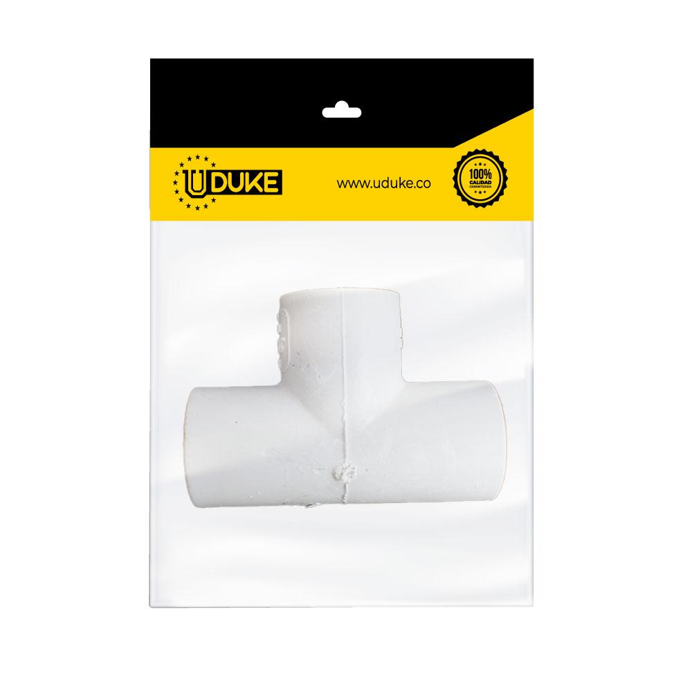 PVC TEE 1/2 PQT X 1 UDUKE