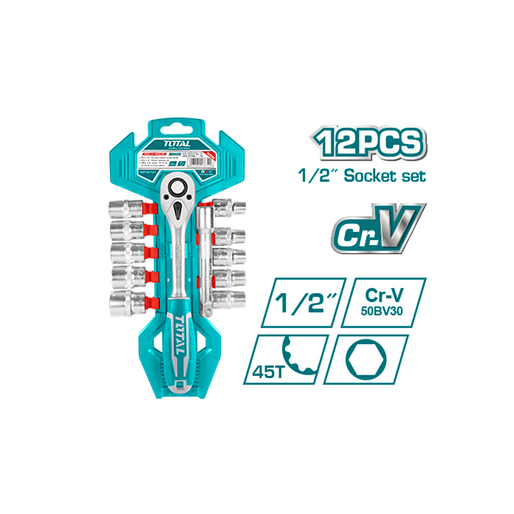 RACHE CON COPAS 1/2" X 12 PZS INDUSTRIAL TOTAL (THT141121)