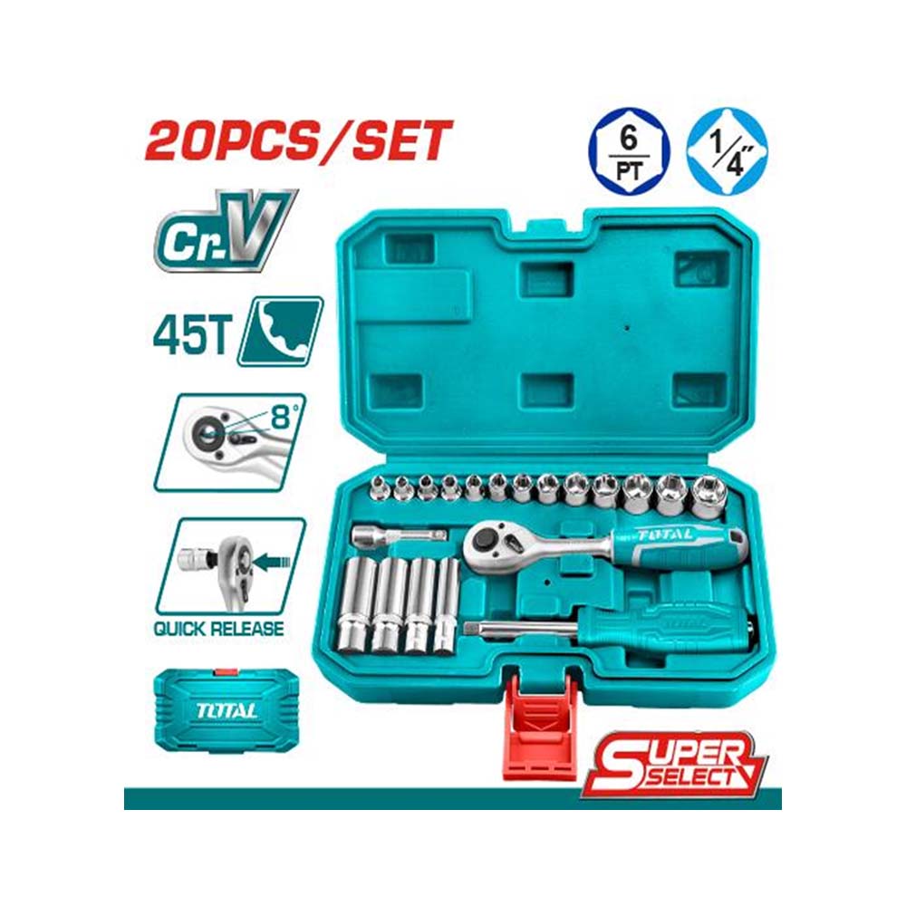 RACHE CON COPAS 1/4" X 20 PZS SUPER SELECT TOTAL (THT141201)