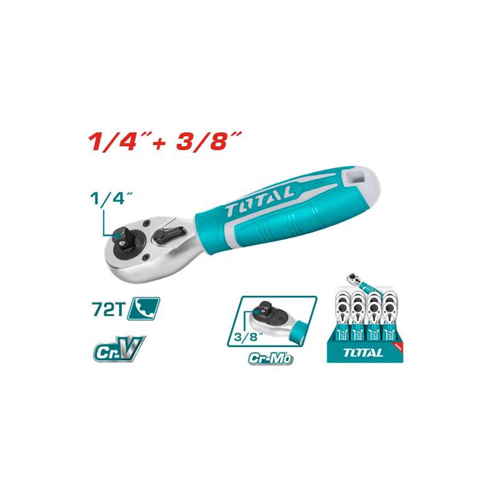 RACHE INDIVIDUAL 1/4" INTERCAMBIABLE A 3/8" INDUSTRIAL MANGO CAUCHO TOTAL (THT1061438)
