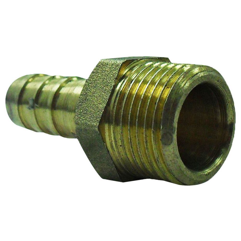 RACOR GAS MACHO BRONCE 1/2X3/8