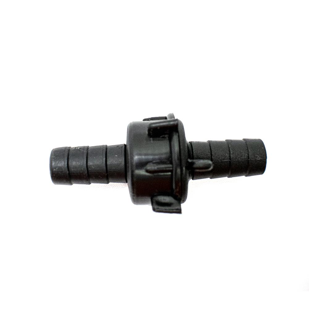 RACOR MANGUERA PLASTICO NEGRO