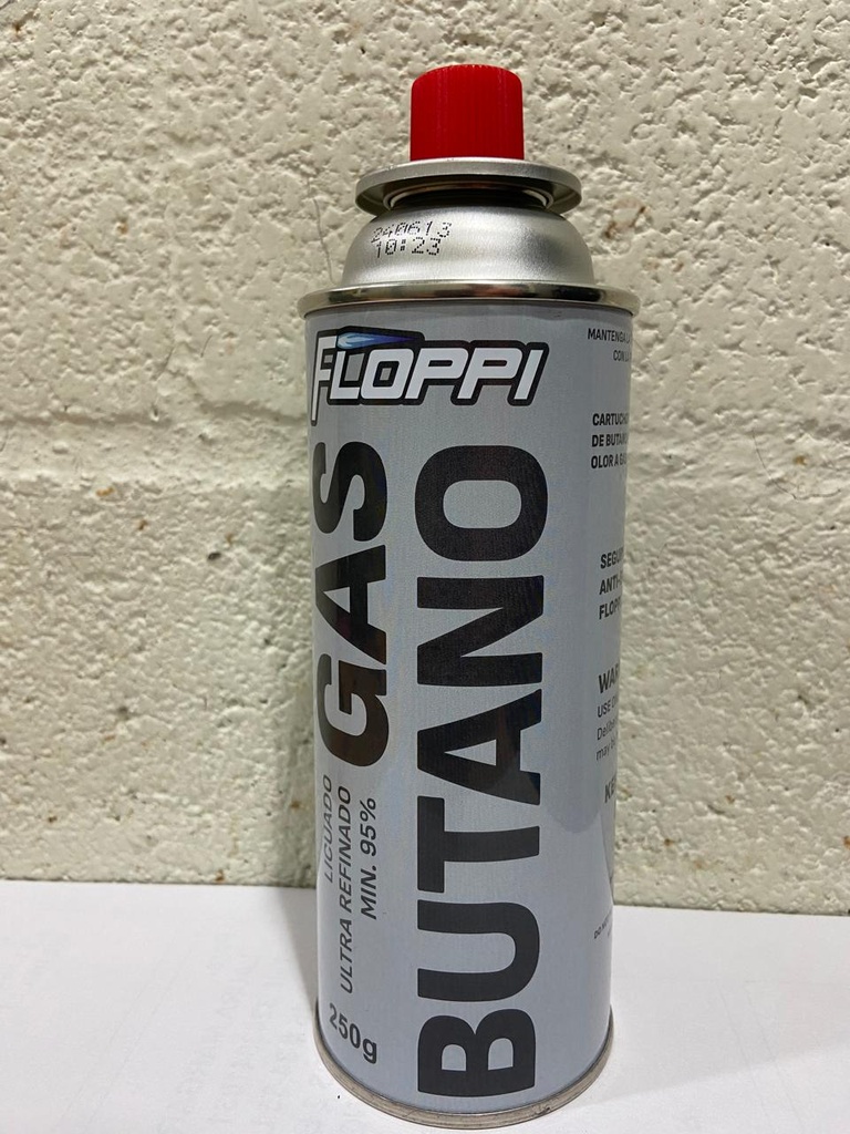 RECARGADOR GAS REPUESTO PARA CAMPING 450ML FLOPPI (FLRG7-2)