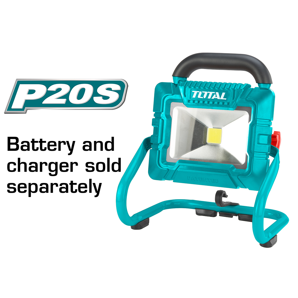 REFLECTOR INALAMBRICO 20W 1800 LUMENES BATERIA Y CARGADOR NO INCLUIDO TOTAL (TWLI2025)