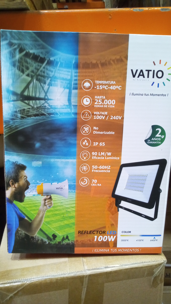 REFLECTOR LED 100W 6500K ULTRA DELGADO 110-240V