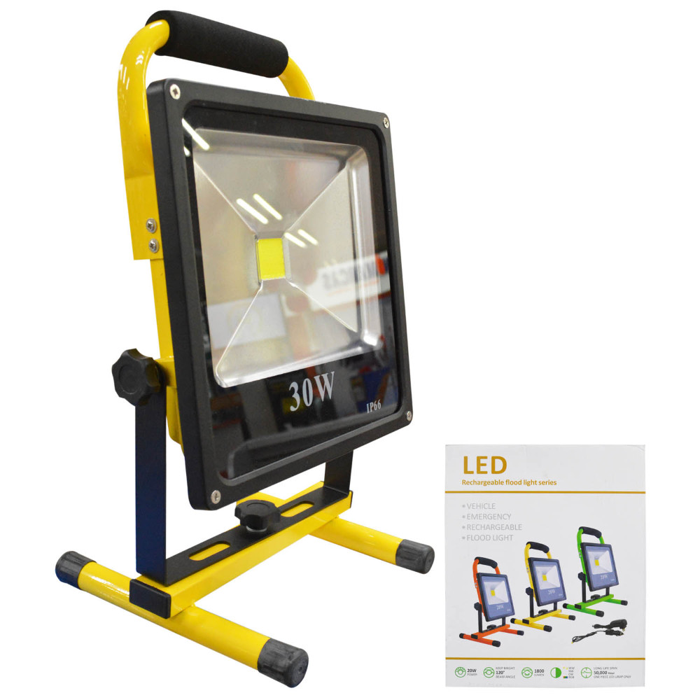 REFLECTOR LED RECARGABLE 30W  (5V-110V) (2700 LM) (IP66) (HT80017)