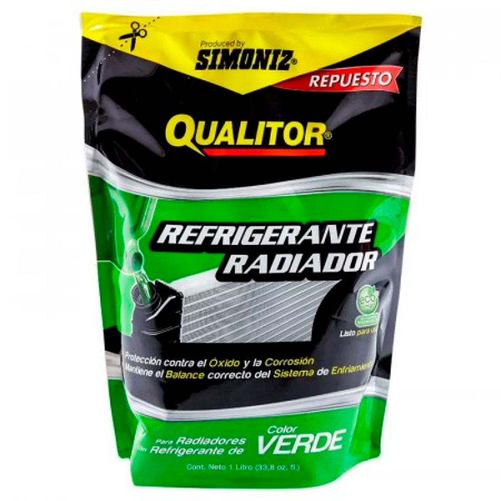 REFRIGERANTE RADIADOR VERDE QUALITOR 1LDOYPACK (202699)