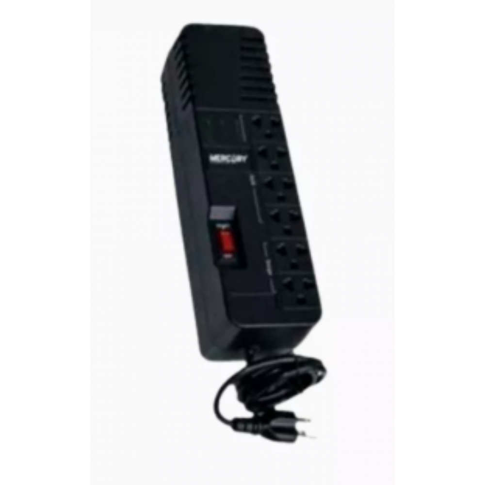 REGULADOR DE VOLTAJE 6 SALIDAS 115V 10A MERCURY (04438)