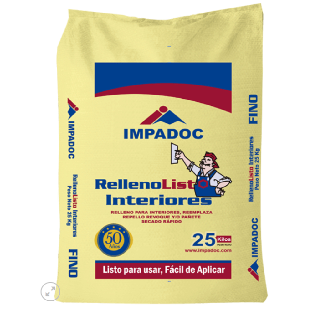 RELLENO LISTO INTERIOR GRUESO IMPADOC 25 KG
