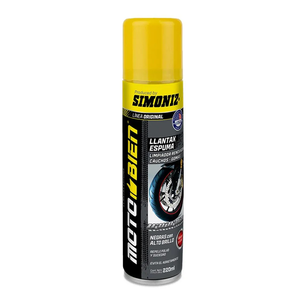 RENOVADOR DE LLANTAS MOTO BIEN 220ML SIMONIZ (209377)