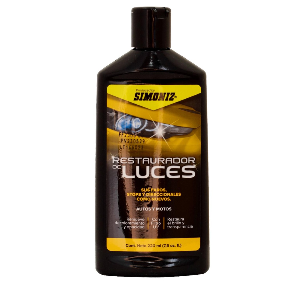 RENOVADOR FAROS & STOPS 220ML  SIMONIZ (108121)